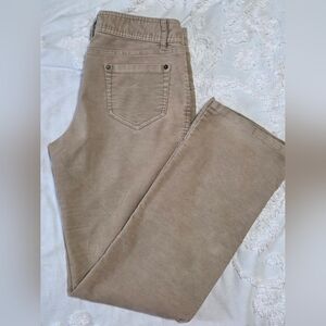 ​VTG BUM Equipment Tan Corduroy Pants Mid Rise Bootcut Y2k Coastal Grandma Sz 8